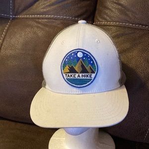 Take a hike Hat Beige grey mash Adjustable Baseball Cap